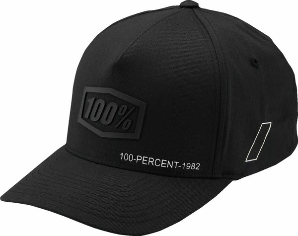 100% Hat Shadow Flxft Bk L/XL 20043-00009