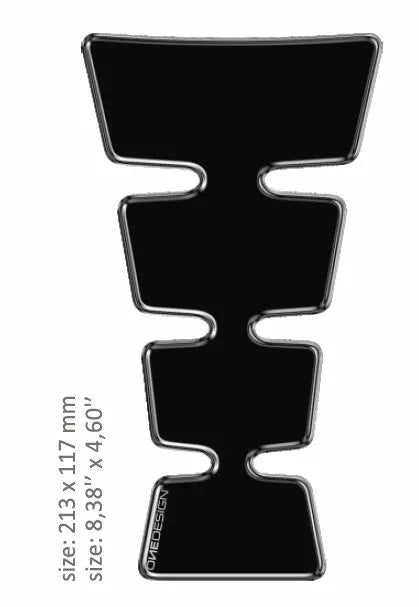 OneDeSign Tank Pad UNI Gold Forma neagră CGMAXBKP