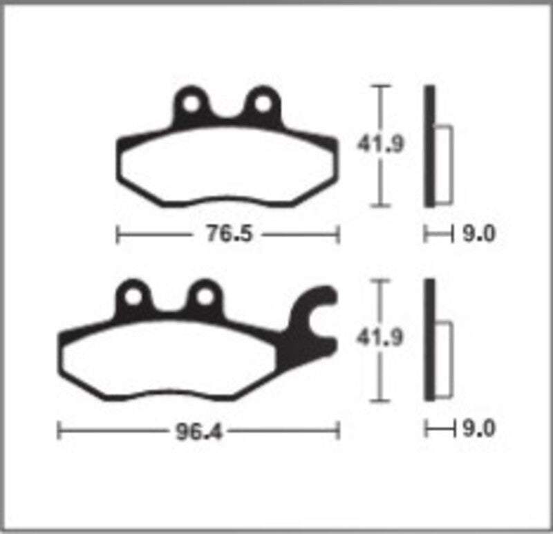 Tecnium Scooter Brake Organic Pad - ME318 1022676