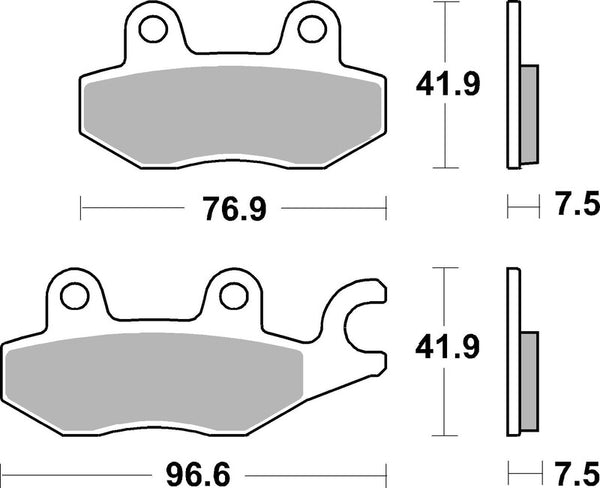 Brembo Street Sintered Metal Brake Pad - 07Ka31SA 07Ka31SA