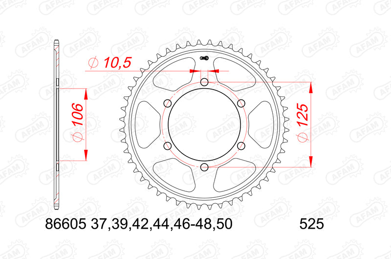 AFAM STANDARD STANDARD STANDARD PROSK 86605 - 525