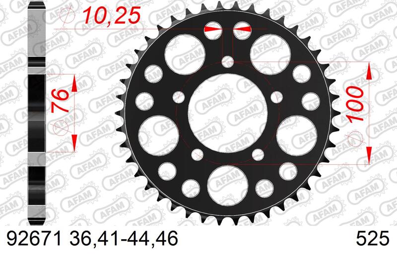 AFAM Steel Standard Sprock 92671 - 525