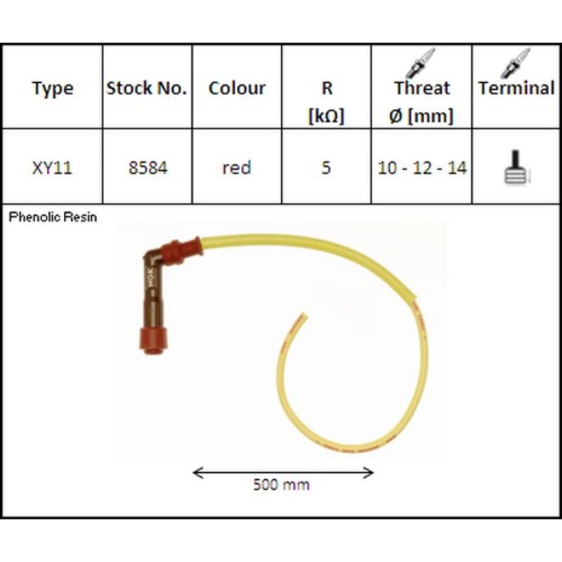 Ngk ignition wire set ly11 102 ° bent