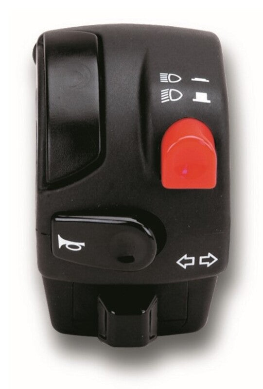 Comutator de semnal Domino Left Black 0068AA.9a.04-04