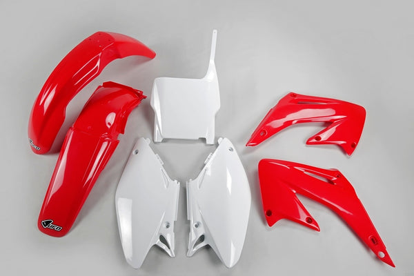 OMFO Plastic Kit OEM Color Red/White Honda CR125R/250R Hokit102@999