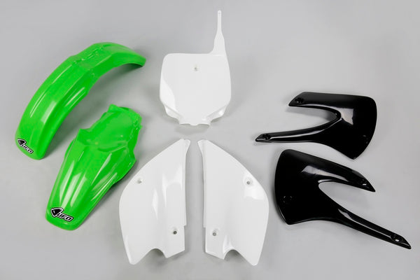 OEM Kit Plastic Restyled Kit OEM (2010) Green/Alb Kawasaki KX85 KAKIT214@999