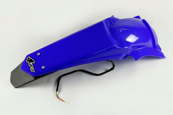 UFO REAR Fender & Licence Plate Holder /W Light Reflex Blue Yamaha WR450F /250F YA03889#089
