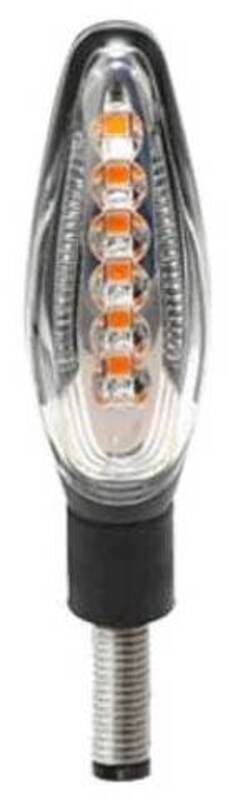 KOSO LED Indicator Sonic Front by Pair - Black HE045201