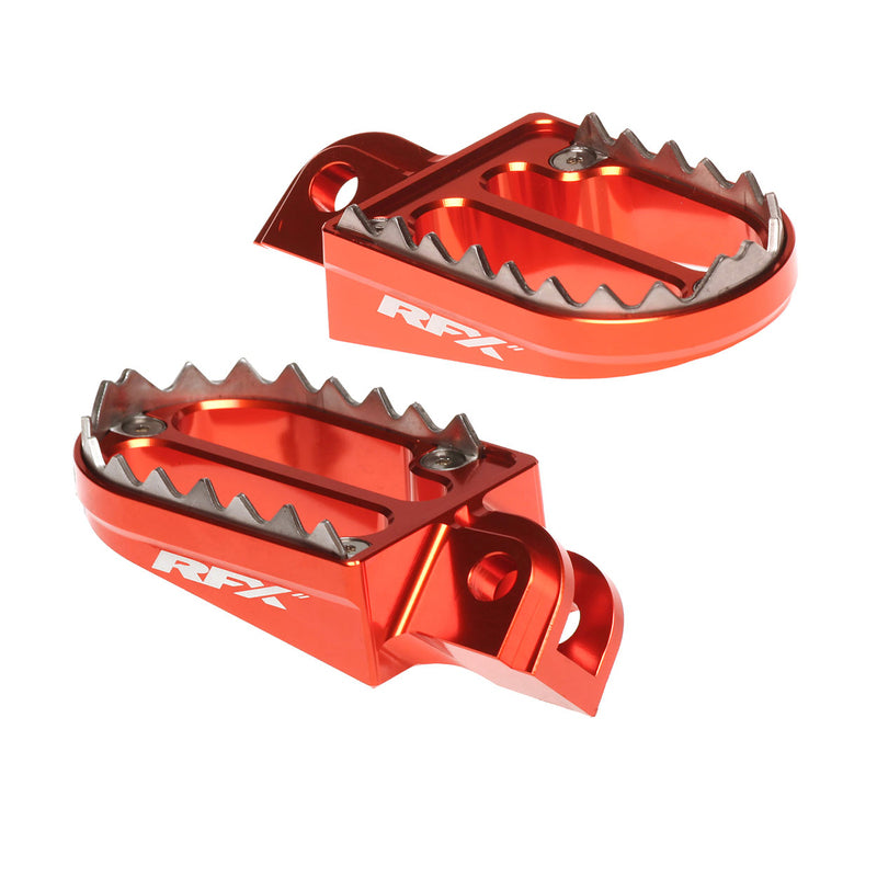 RFX PRO Series 2 Footrests (Orange) - KTM SX 85-105