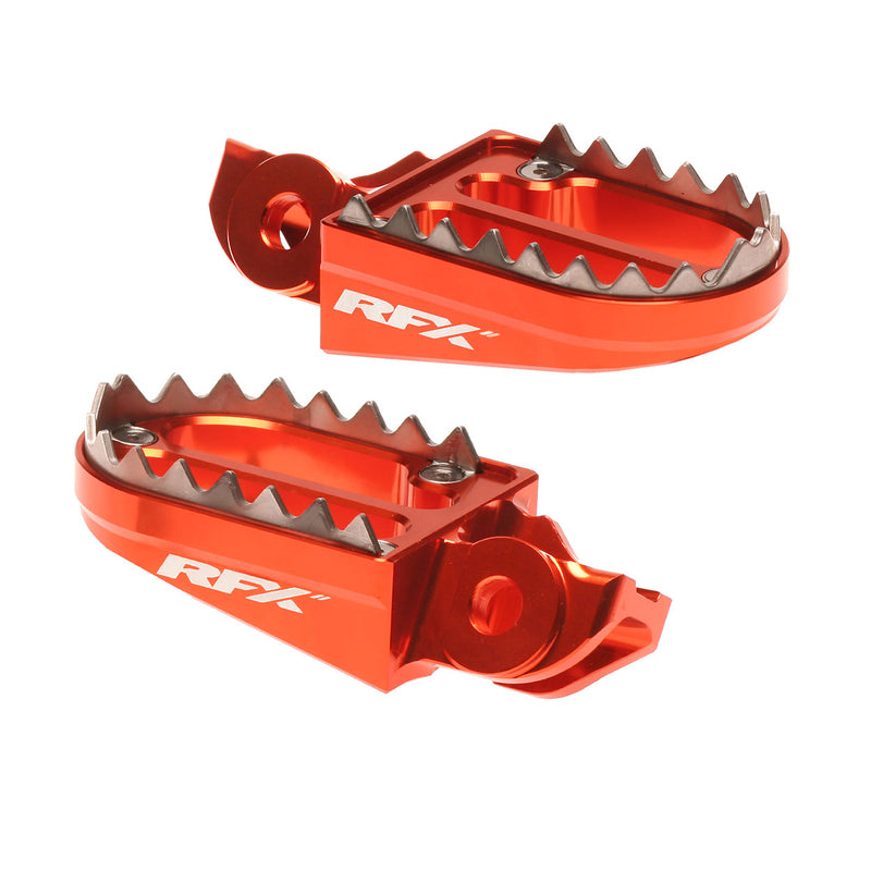 RFX PRO Series 2 Footrests - Orange FXFR5030199or