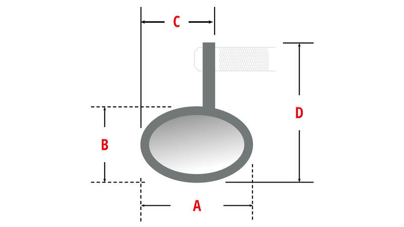 Highsider Victory-X Rim Oglinda de bară cu indicatori LED/Lumină de poziție (1PC) 301-184