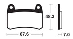 Tecnium Street Performance Sintered Metal Brake Pads - MF433 1121226