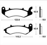 Tecnium Scooter Brake Organic Pad - ME468 1121495