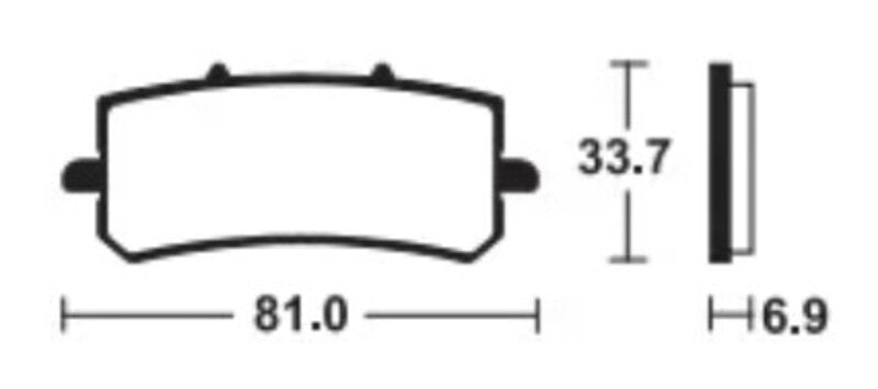 Tecnium Sintered Metal Brake Pad - MTR462 1121580