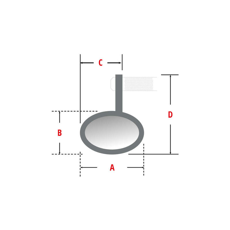 Highsider Victory-X RIM Oglindă de la capăt cu semnale de rotație LED (1pc) 301-183