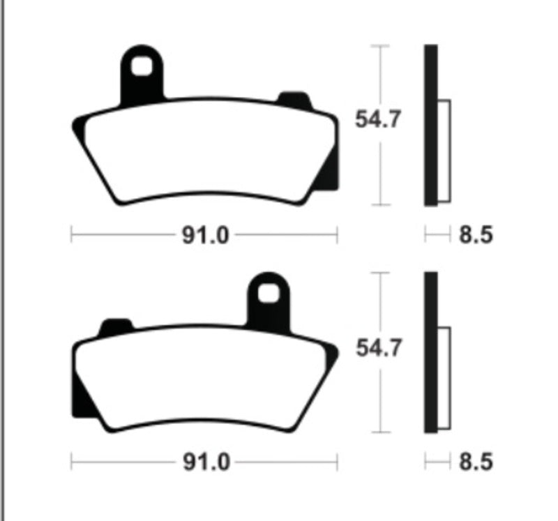 Tecnium Sintered Metal Brake Pad - MF495 1122851