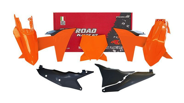 Racetech Plastic Kit-Black și Orange R-Kitktm-A0-123