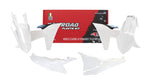 Kit de plastic Racetech cu panou de aer stânga-portocaliu și alb r-kitktm-bn0-524