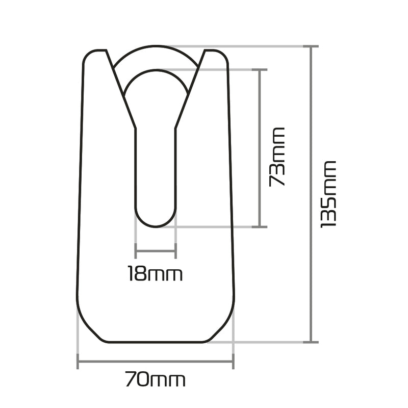 Oxford Monster Disc Lock - Galben de 36m