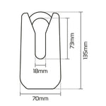 Oxford Monster Disc Lock - Galben de 36m