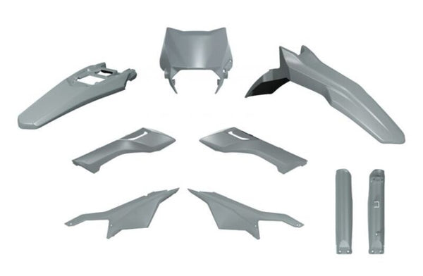 Racetech Plastic Kit 6 parts-gray R-Kitsur-Gr0-624