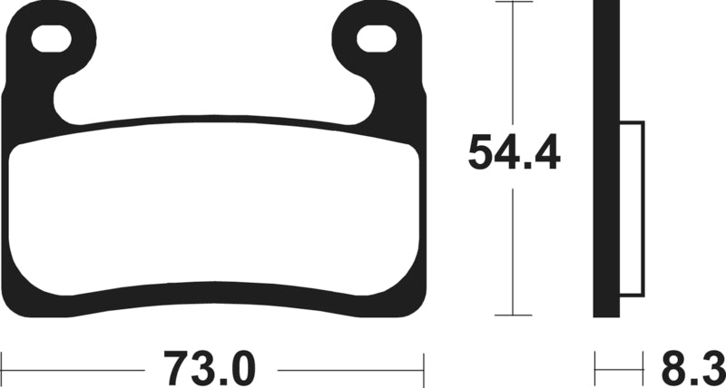 Tecnium Street Performance Sintered Metal Brake Pad - MF460 1127819