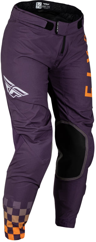 Fly Racing Lite Woman Woman Pantaloni - Purple Deep/White/Neon Coral 377-63103