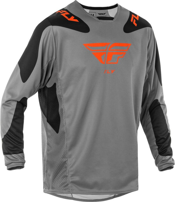 Fly Racing Kinetic Sym Jersey - Gray/Orange/Black 378-422m
