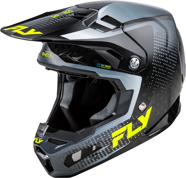 Fly Racing Formula Protocolul de carbon de carbon carbon-negru/gri/hi-vis 73-4464X