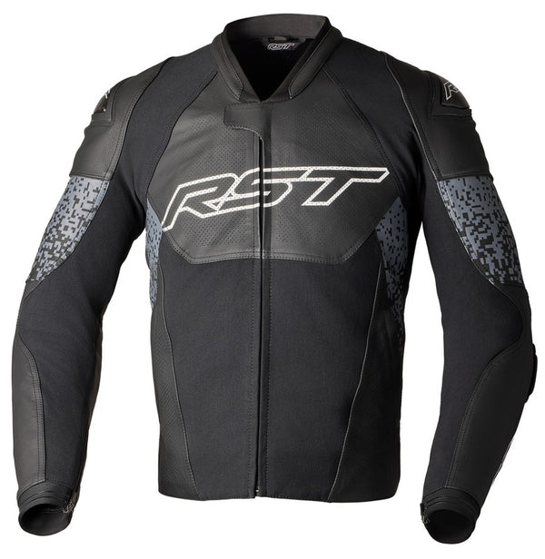 Rst leather mc-jacket Pro series Supersport-K Black /Gray