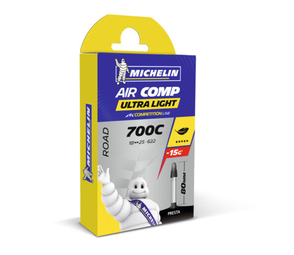 Michelin Bicycle Inner Tube A1 Air Comp 18/25x700c 80mm