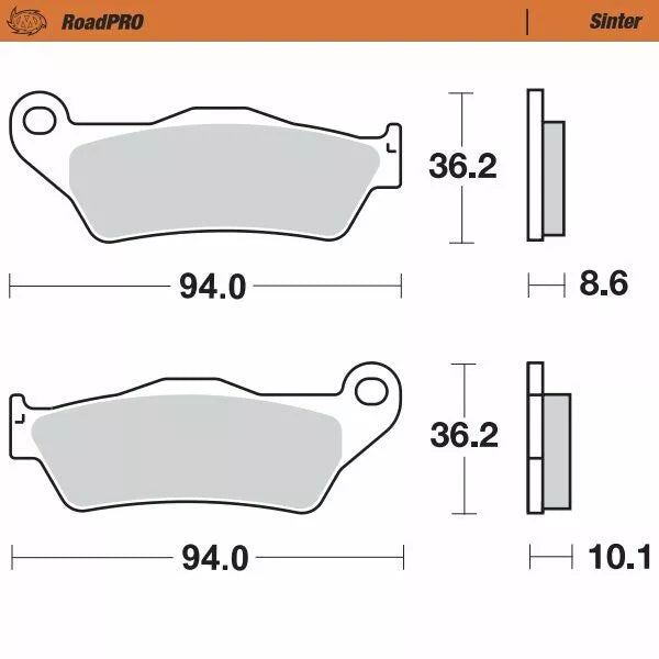 Moto-Master Brake Pad Sinter Sinter 405402