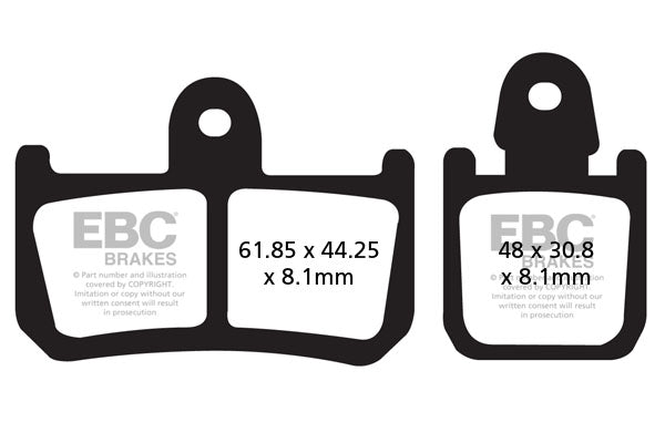 EBC Brake Pad FA arată organic FA442/4