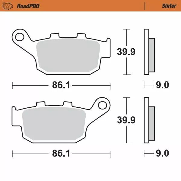 Moto-Master Brake Pad Sinter Sinter 407702