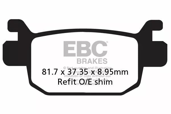 EBC Brake Pad Scooter Carbon SFAC415