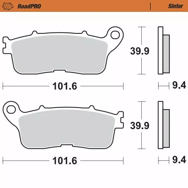 Moto-Master Brake Pad Sinter Sinter 407802