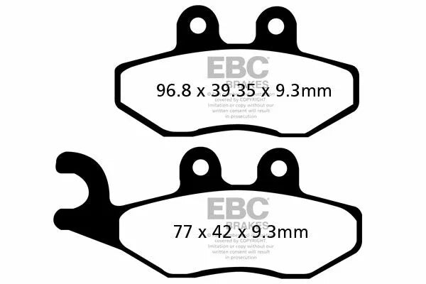 EBC Brake Pad Scooter Carbon SFAC353