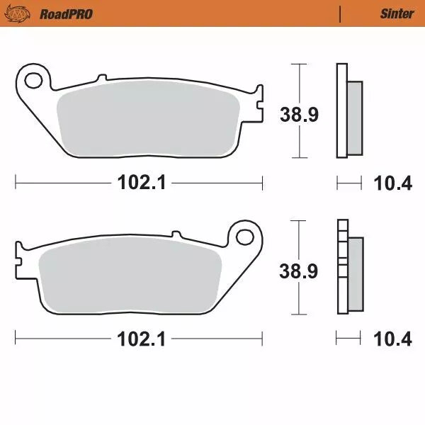 Moto-Master Brake Pad Sinter Sinter 403002