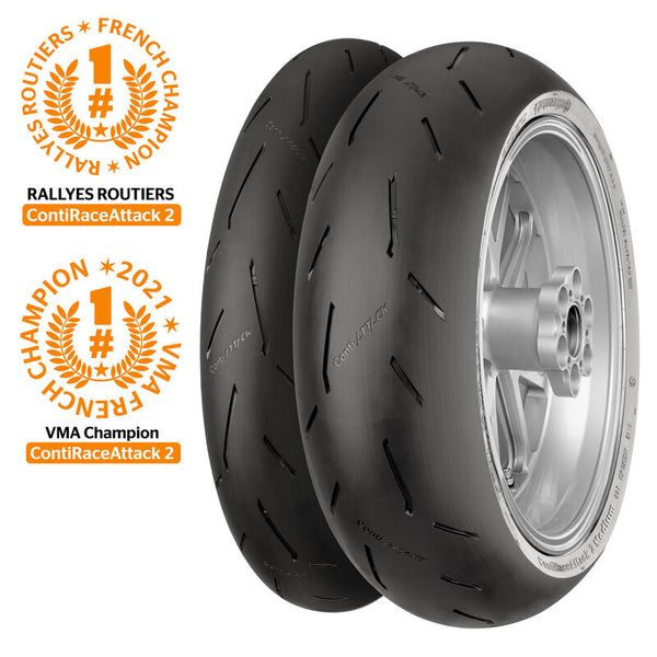 Continental Tire Contirace Attack 2 Street 180/55 ZR 17 m/C (73W) TL
