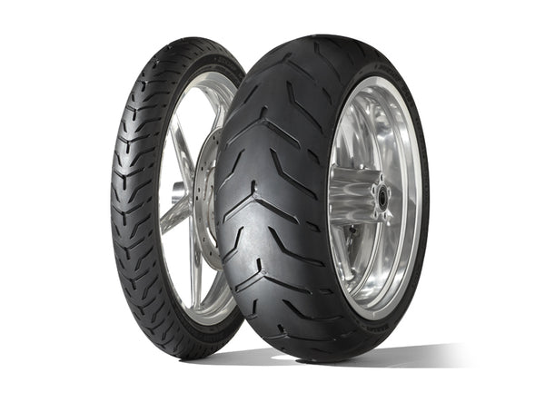 Dunlop Tyre D408 F SW (Harley-D) Narrow-White-SgeWall 130/80 B 17 m/c 65h TL
