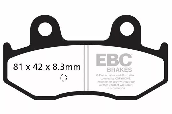 EBC Brake Pad Scooter Carbon SFAC411