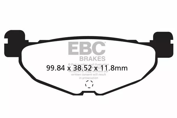EBC BRAKE PAD HH SINT SCOOTER SFA408HH