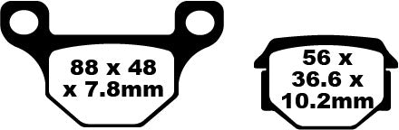 EBC Brake Pad FA arată organic FA093