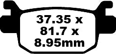 EBC Brake Pad SFA Org Scooter SFA415