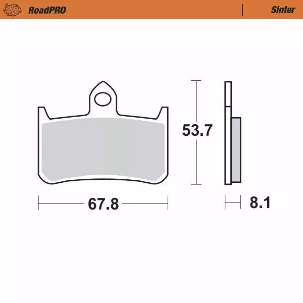Moto-Master Brake Pad Sinter Front 402301