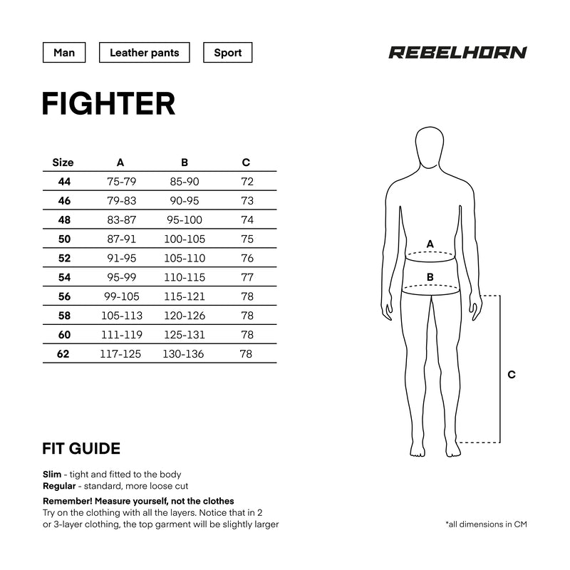 Rebelhorn MC-Pants Fighter Black