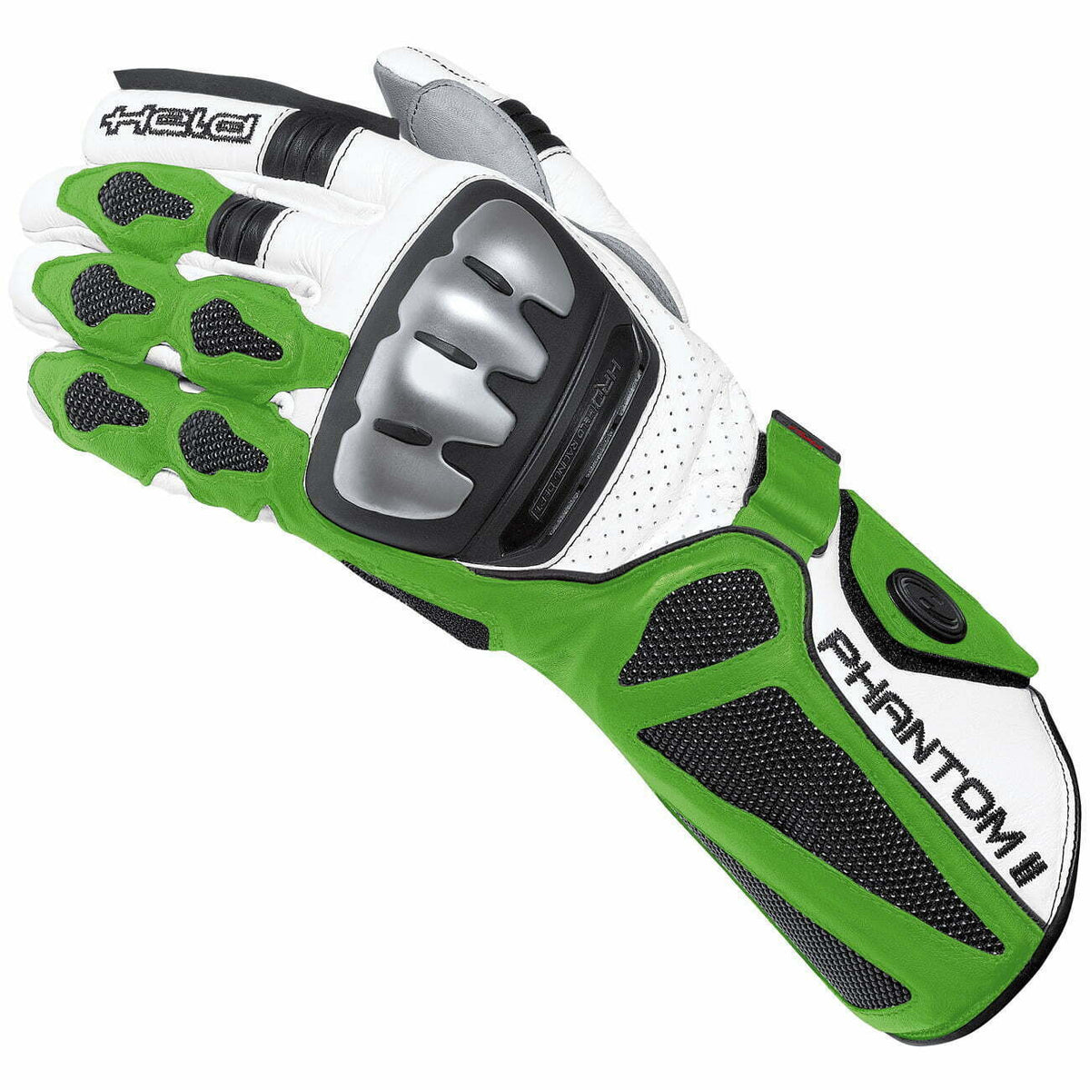 Held MC-Sport Gloves Phantom II White /Green