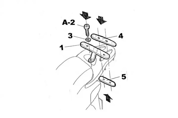Shad Top Box Fitting - Honda H0A10T