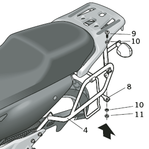 Shad 3P System System (Side) - Honda XL 700 V Transalp (H0TR78SF)