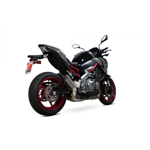 Kawasaki Z900 2017-2019 Red Power Slip-On Titanium Mânecă